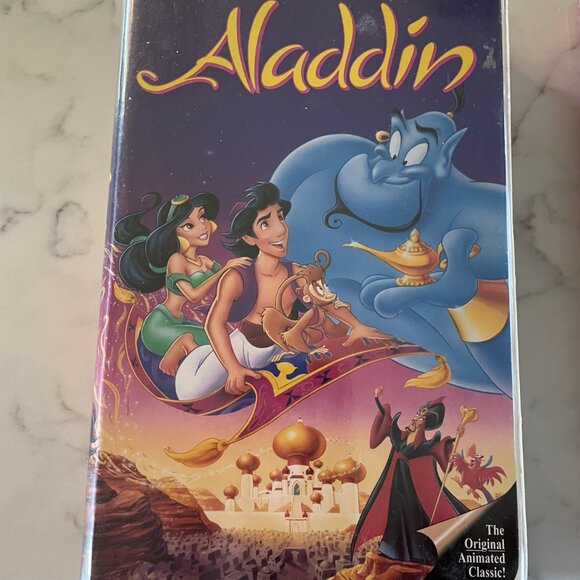 Aladdin + Return of Jafar + King of Thieves - Disney VHS black diamond -3 Movies - Picture 5 of 10